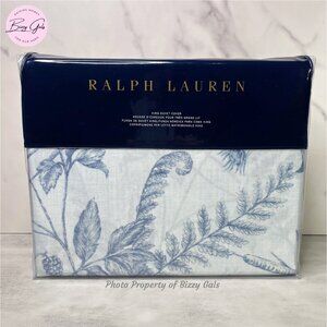 Ralph Lauren King Duvet Genevieve Blue Floral Botanical